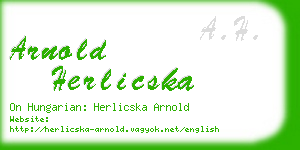 arnold herlicska business card